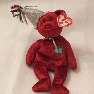 Ty July birthday beanie baby bear